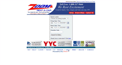 Desktop Screenshot of booking.zoomrentals.ca